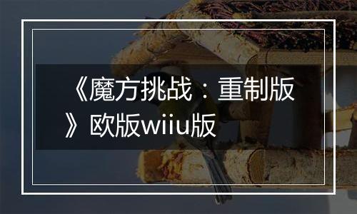 《魔方挑战：重制版》欧版wiiu版