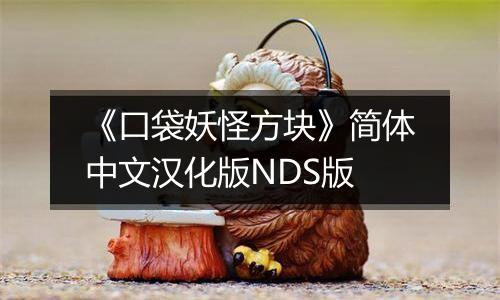 《口袋妖怪方块》简体中文汉化版NDS版