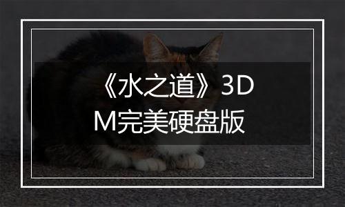 《水之道》3DM完美硬盘版