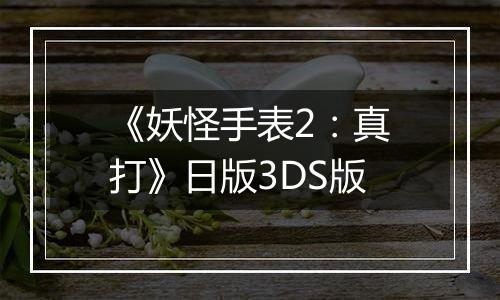 《妖怪手表2：真打》日版3DS版