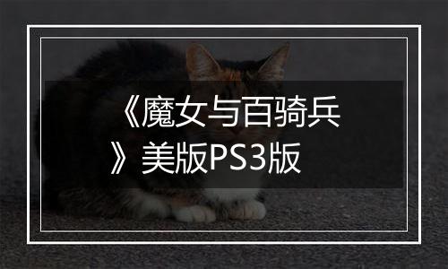 《魔女与百骑兵》美版PS3版