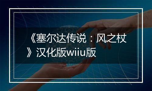 《塞尔达传说：风之杖》汉化版wiiu版