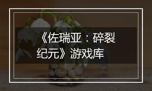 《佐瑞亚：碎裂纪元》游戏库