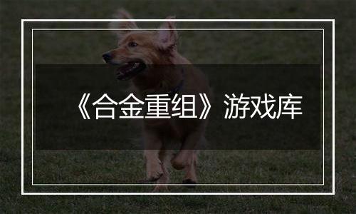 《合金重组》游戏库
