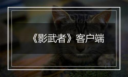 《影武者》客户端