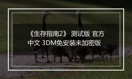《生存指南2》 测试版 官方中文 3DM免安装未加密版