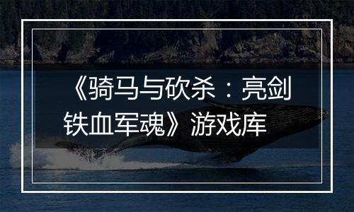 《骑马与砍杀：亮剑铁血军魂》游戏库