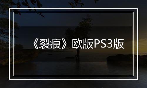 《裂痕》欧版PS3版