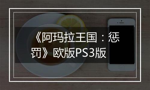 《阿玛拉王国：惩罚》欧版PS3版