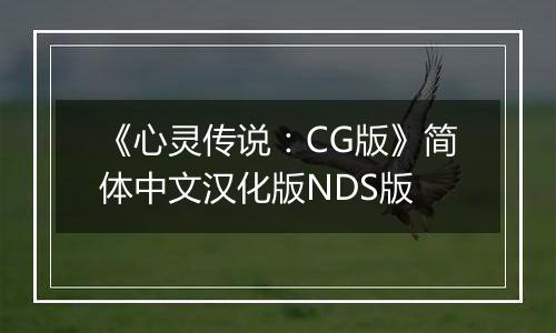 《心灵传说：CG版》简体中文汉化版NDS版