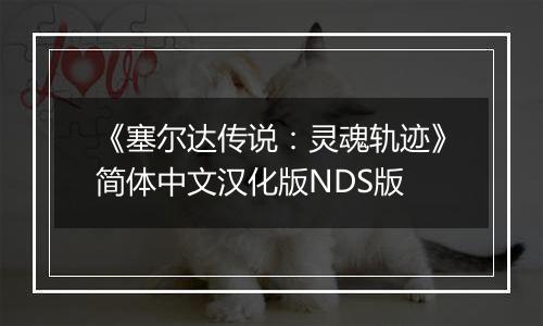 《塞尔达传说：灵魂轨迹》简体中文汉化版NDS版