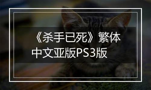 《杀手已死》繁体中文亚版PS3版