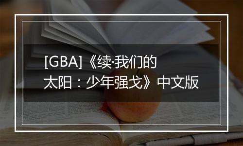 [GBA]《续·我们的太阳：少年强戈》中文版