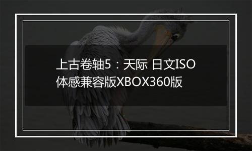 上古卷轴5：天际 日文ISO体感兼容版XBOX360版