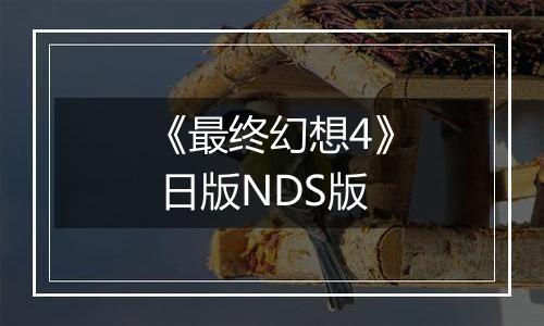 《最终幻想4》 日版NDS版