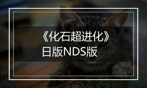 《化石超进化》 日版NDS版