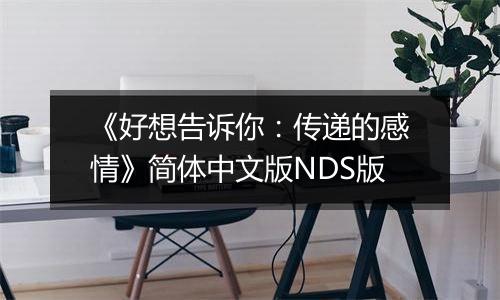 《好想告诉你：传递的感情》简体中文版NDS版