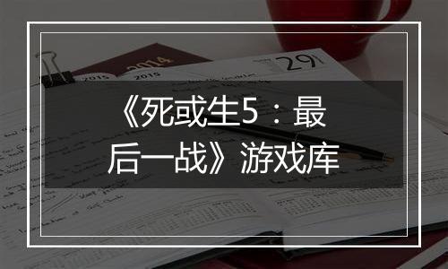 《死或生5：最后一战》游戏库
