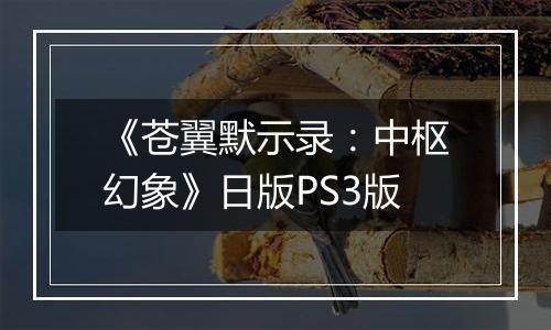 《苍翼默示录：中枢幻象》日版PS3版