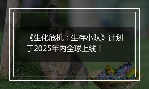 《生化危机：生存小队》计划于2025年内全球上线！