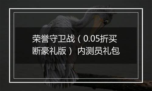 荣誉守卫战（0.05折买断豪礼版） 内测员礼包