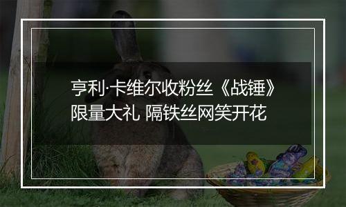 亨利·卡维尔收粉丝《战锤》限量大礼 隔铁丝网笑开花