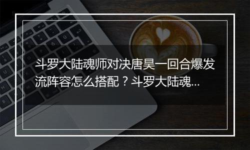 斗罗大陆魂师对决唐昊一回合爆发流阵容怎么搭配？斗罗大陆魂师对决唐昊一回合爆发流阵容介绍