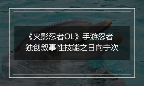 《火影忍者OL》手游忍者独创叙事性技能之日向宁次