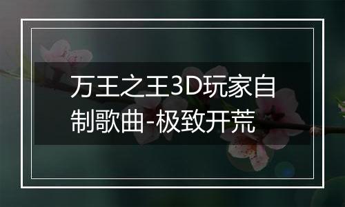 万王之王3D玩家自制歌曲-极致开荒