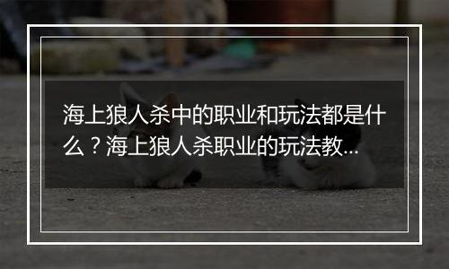 海上狼人杀中的职业和玩法都是什么？海上狼人杀职业的玩法教学攻略