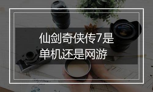 仙剑奇侠传7是单机还是网游