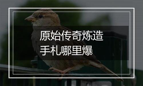 原始传奇炼造手札哪里爆