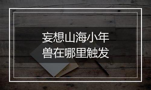 妄想山海小年兽在哪里触发