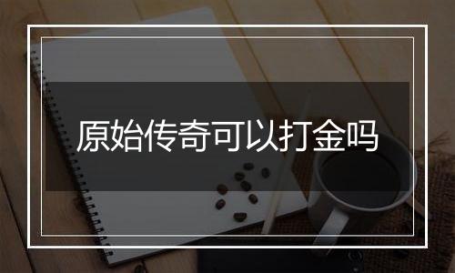 原始传奇可以打金吗