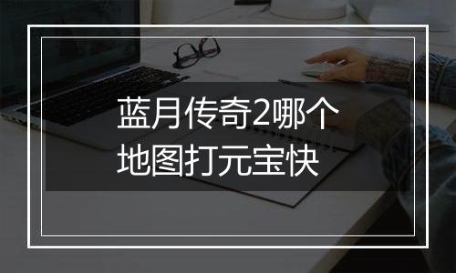 蓝月传奇2哪个地图打元宝快