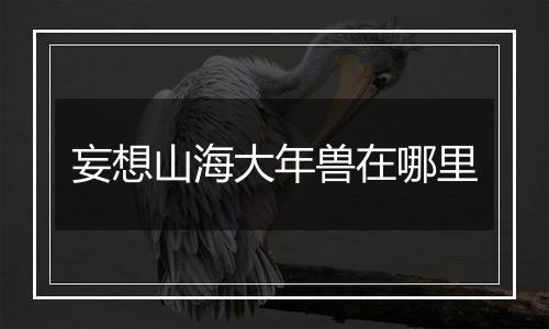 妄想山海大年兽在哪里