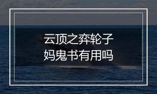 云顶之弈轮子妈鬼书有用吗