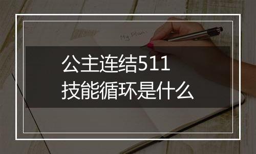 公主连结511技能循环是什么