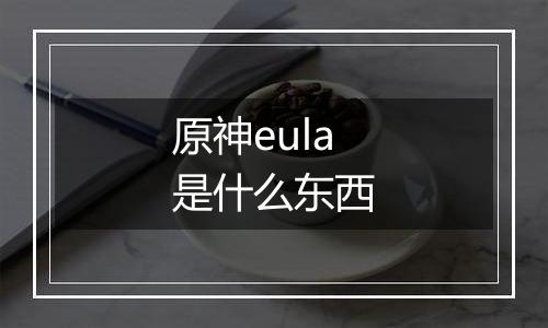 原神eula是什么东西