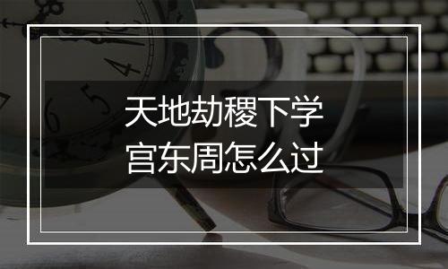 天地劫稷下学宫东周怎么过