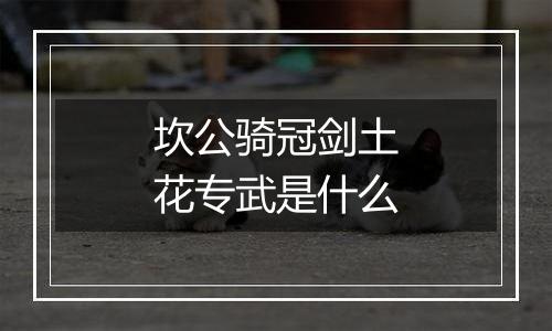 坎公骑冠剑土花专武是什么