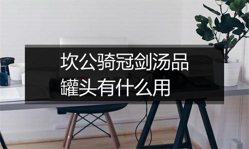 坎公骑冠剑汤品罐头有什么用