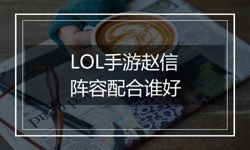 LOL手游赵信阵容配合谁好