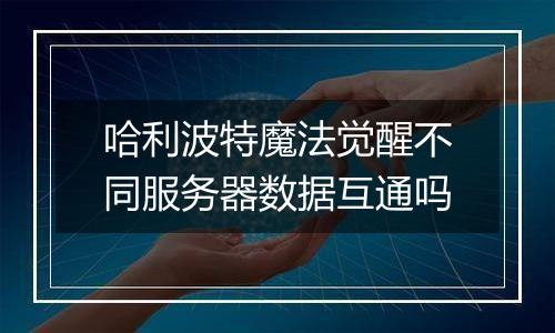 哈利波特魔法觉醒不同服务器数据互通吗