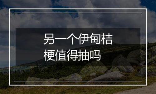 另一个伊甸桔梗值得抽吗
