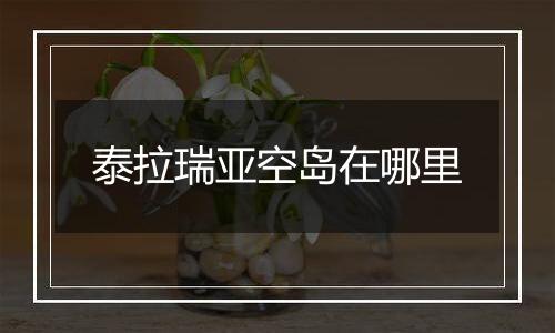 泰拉瑞亚空岛在哪里