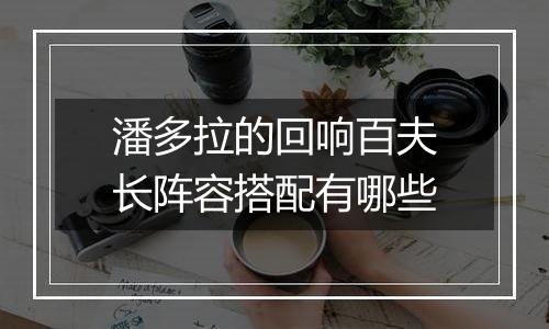 潘多拉的回响百夫长阵容搭配有哪些