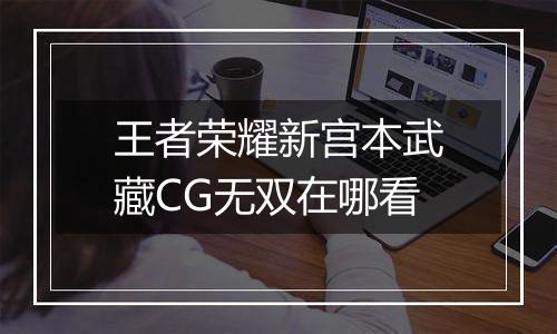 王者荣耀新宫本武藏CG无双在哪看