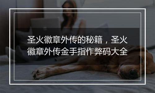 圣火徽章外传的秘籍，圣火徽章外传金手指作弊码大全