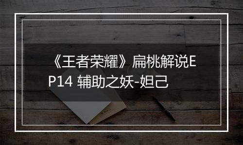 《王者荣耀》扁桃解说EP14 辅助之妖-妲己